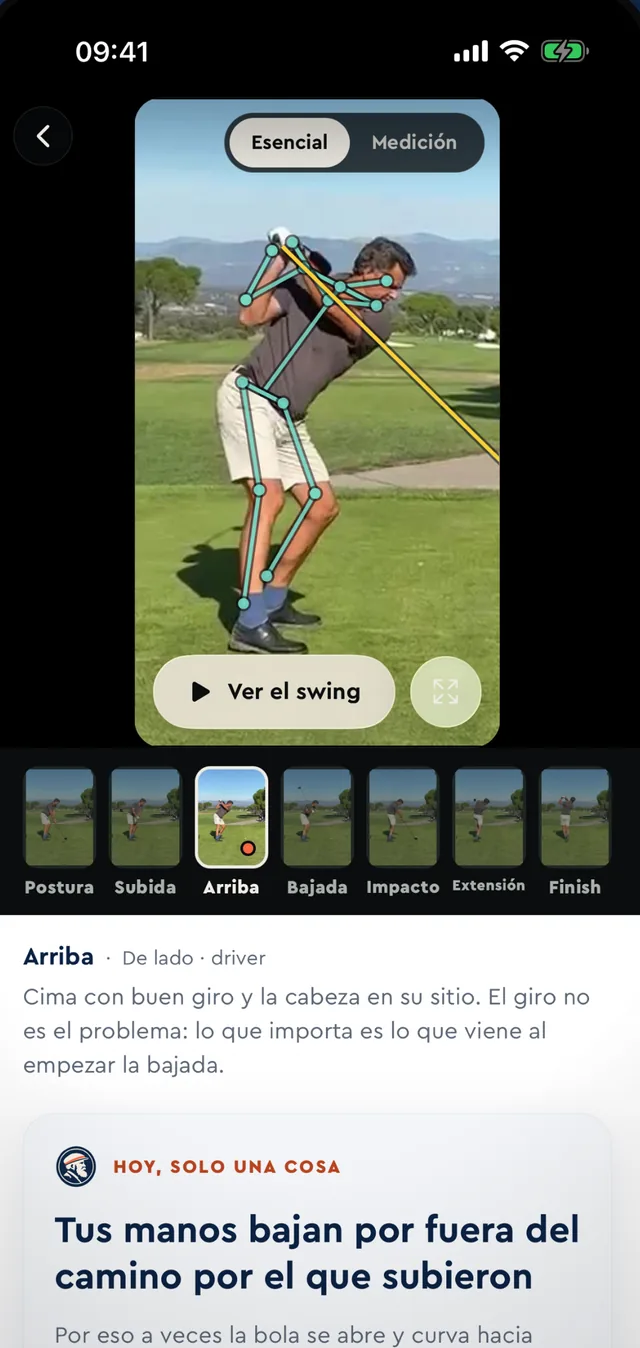 Morris swing analysis with the skeleton over the video